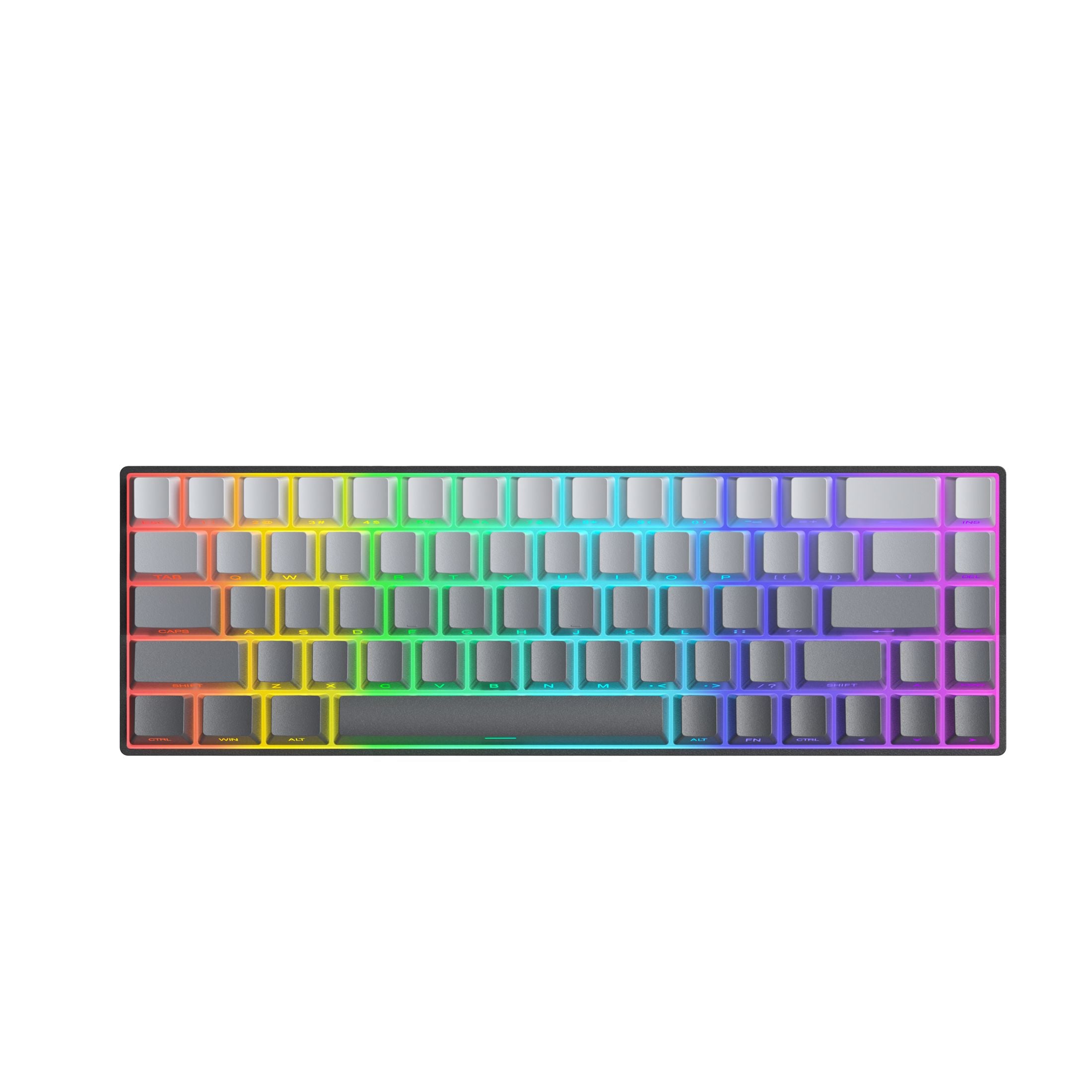 FURYCUBE TK68 65% Hot-Swap Mechanical Keyboard - Mint Switches - Gradient Grey Keyboards FURYCUBE 