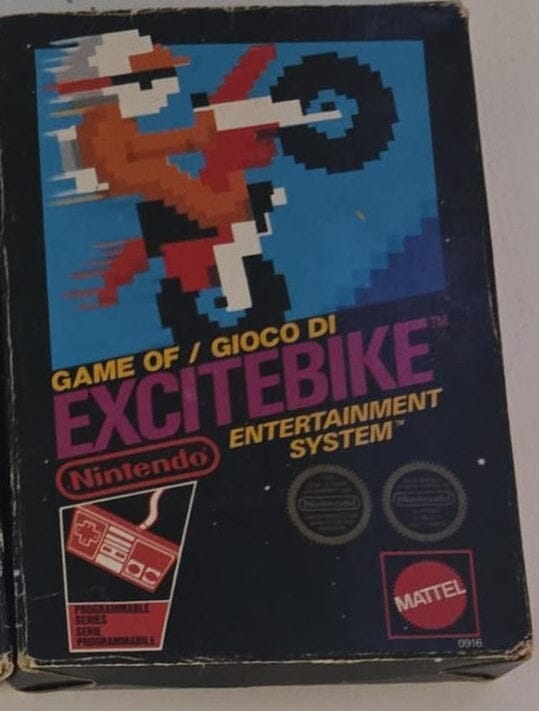 Game of Excitebike (R1) (Complete in Box - Good Condition) - NES Video Game Software Mattel 