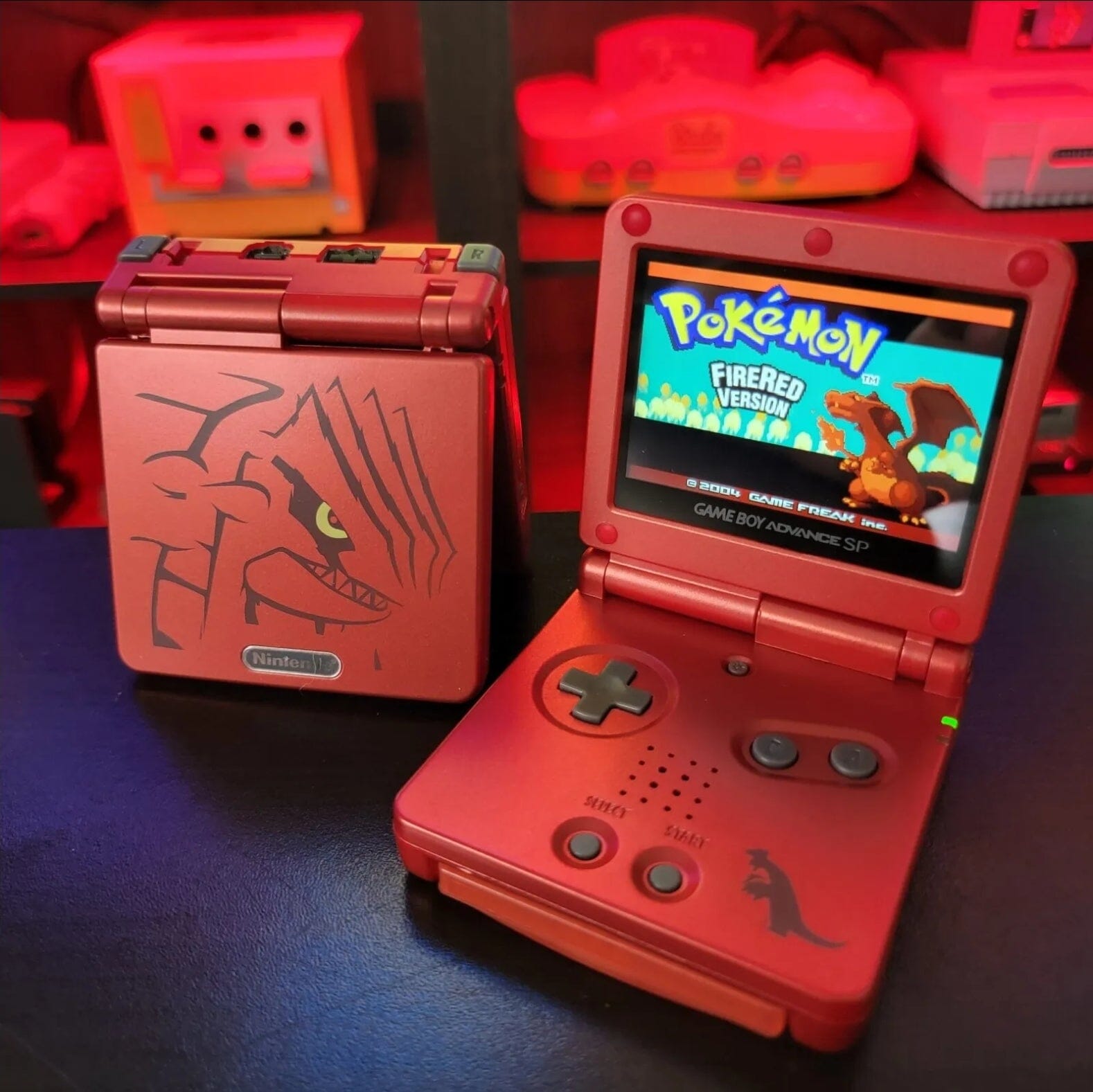 Gameboy Advance SP Groudon Edition (High Brightness) Used