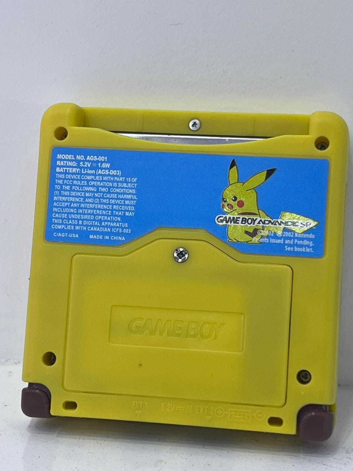 Gameboy Advance SP Pikachu Tail Edition (High Brightness) - Used Video Game Consoles Nintendo 