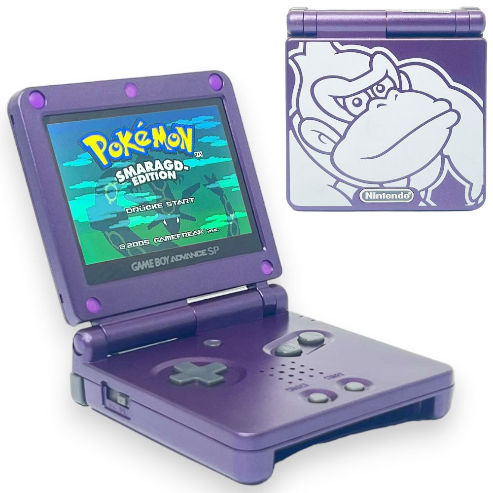 Gameboy Advance SP Purple Donkey Kong (High Brightness) - Used Video Game Consoles Nintendo 