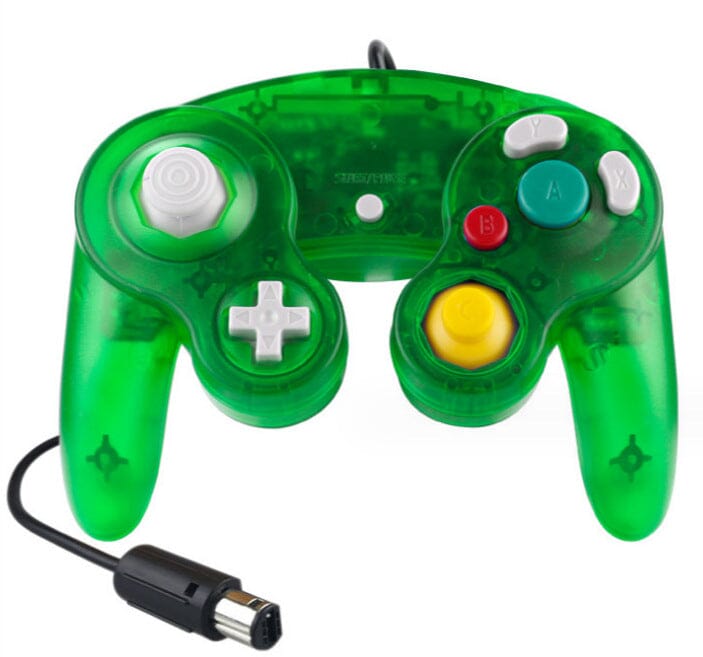 GameCube Controller Game Controllers Retro Games Clear Green 