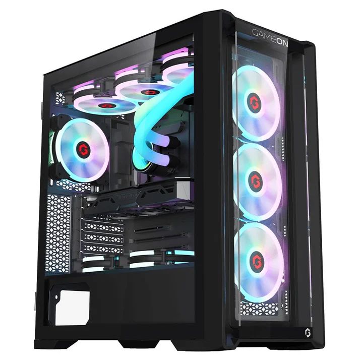 كمبيوتر ألعاب، معالج i5-14400F، بطاقة رسومات RTX 4060 Ti، ذاكرة وصول عشوائي (RAM) سعة 16 جيجابايت