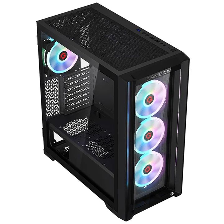 كمبيوتر ألعاب، معالج i5-14400F، بطاقة رسومات RTX 4060 Ti، ذاكرة وصول عشوائي (RAM) سعة 16 جيجابايت