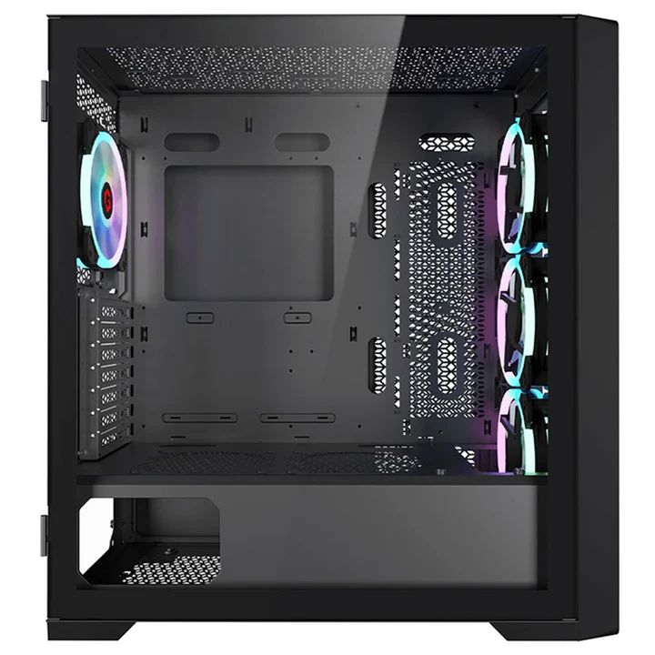 كمبيوتر ألعاب، معالج i5-14400F، بطاقة رسومات RTX 4060 Ti، ذاكرة وصول عشوائي (RAM) سعة 16 جيجابايت