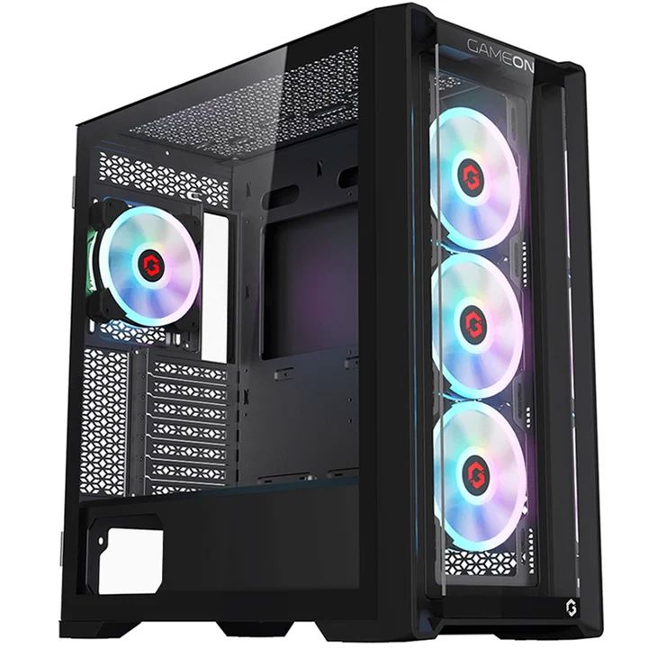 كمبيوتر ألعاب، معالج i5-14400F، بطاقة رسومات RTX 4060 Ti، ذاكرة وصول عشوائي (RAM) سعة 16 جيجابايت