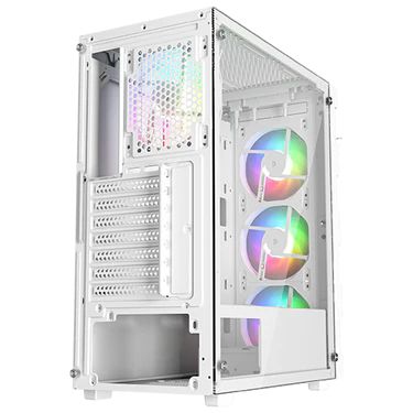 كمبيوتر ألعاب Intel Core i5-12400F، RTX 3050، ذاكرة وصول عشوائي (RAM) سعة 16 جيجابايت