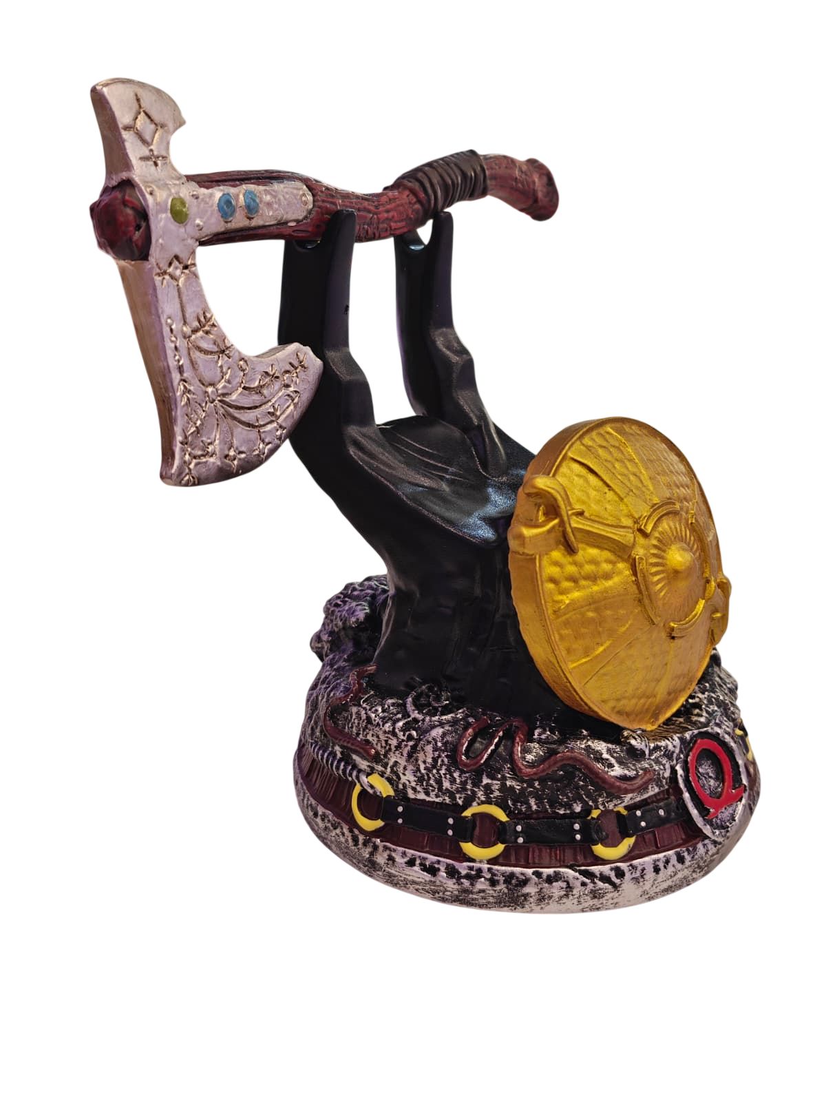 God of War "Guardian Shield with Leviathan Axe" Controller Stand #2 Game Controller Accessories Retro Games 