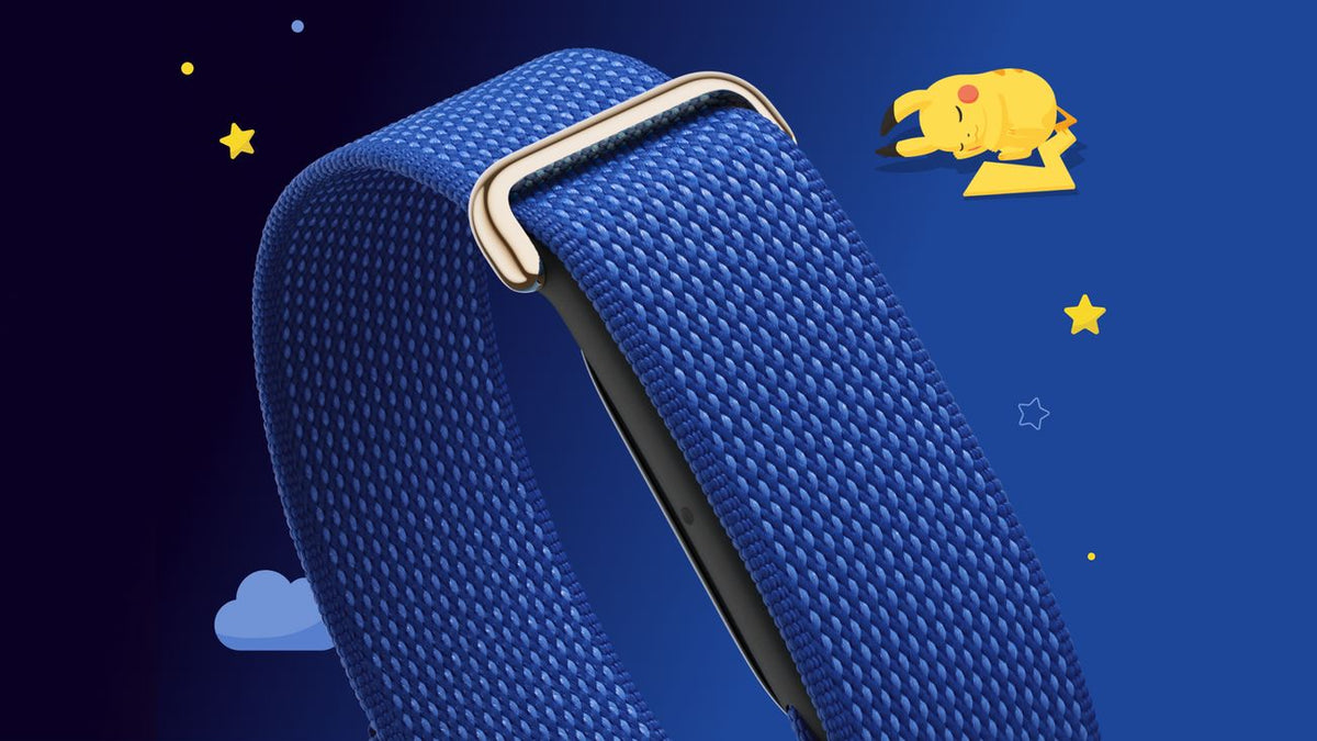 Google Fitbit Air Special Edition Pokémon Sleep - Sleepy Blue with Pikachu