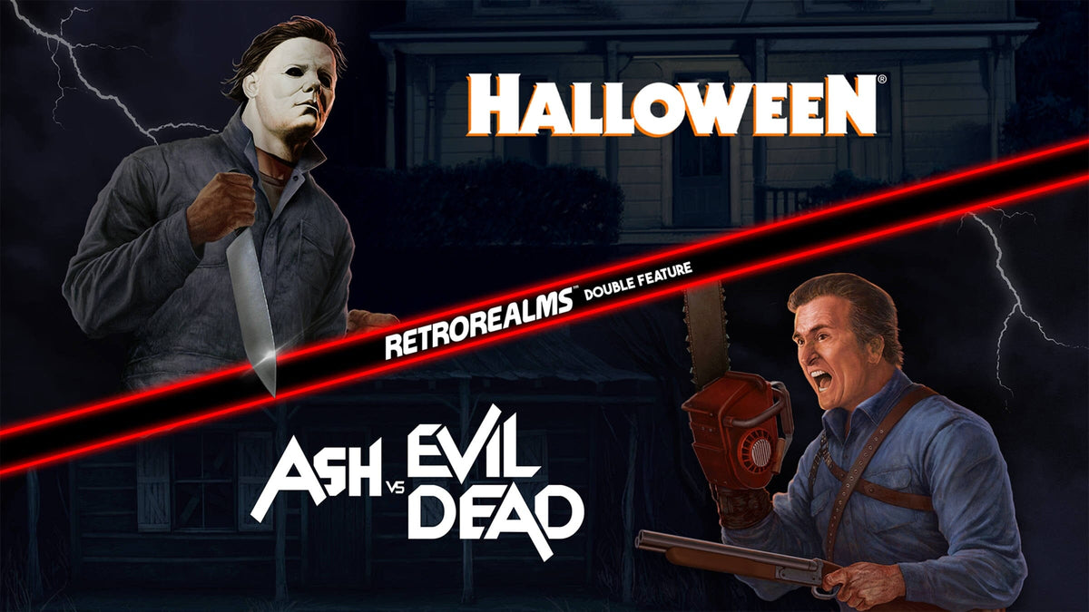 Halloween and Ash vs Evil Dead RetroRealms Double Feature (R1) - Nintendo Switch - official box art