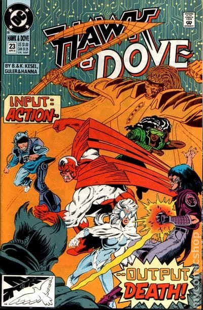Hawk and Dove #23 cover