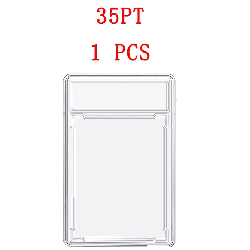 Trading Card Graded Slab Holder 35PT with Label - Clear (1 Piece)