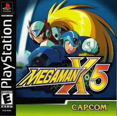 Mega Man X5 (R1) (Complete in Box - Good Condition/ Broken Glass) - PS1 Video Game Software Capcom 