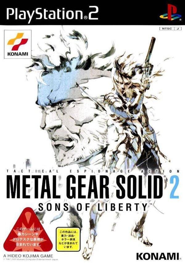 Metal Gear Solid 2 Sons Of Liberty (R3) (Complete In Box - Like New) - PS2 Video Game Software Konami 