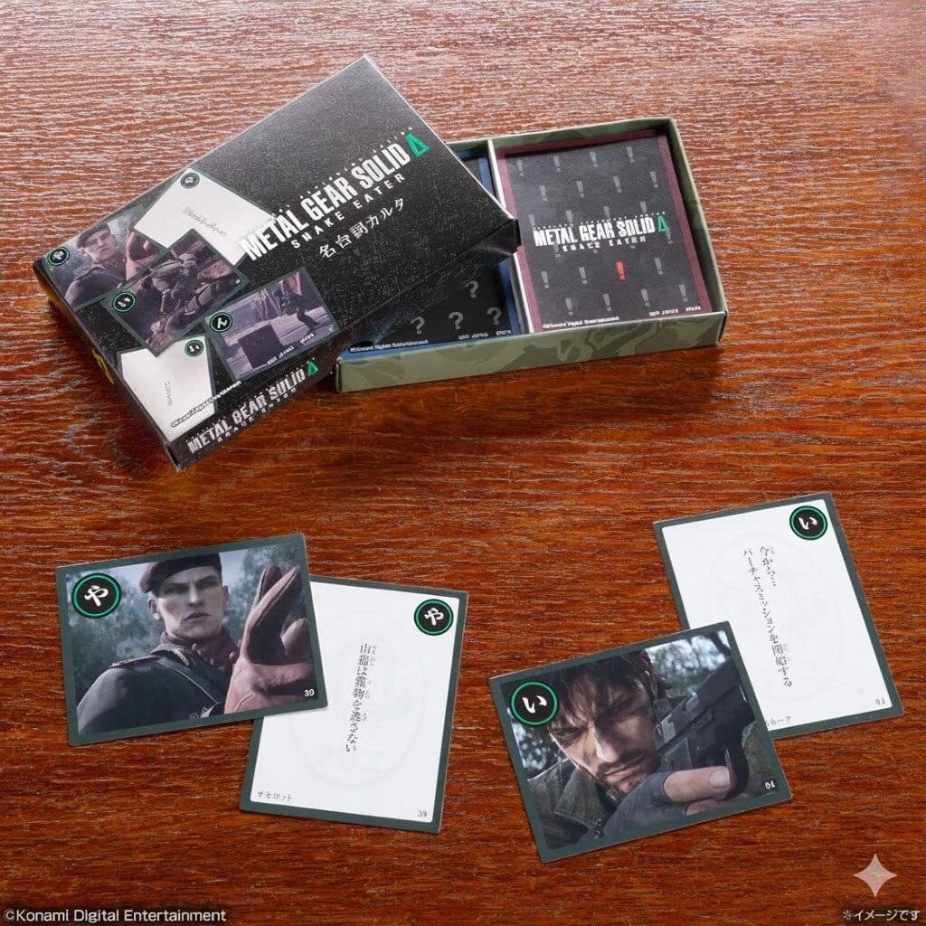 Metal Gear Solid Δ: Snake Eater "Famous Quotes Karuta" Card Set Home Game Console Accessories Konami 