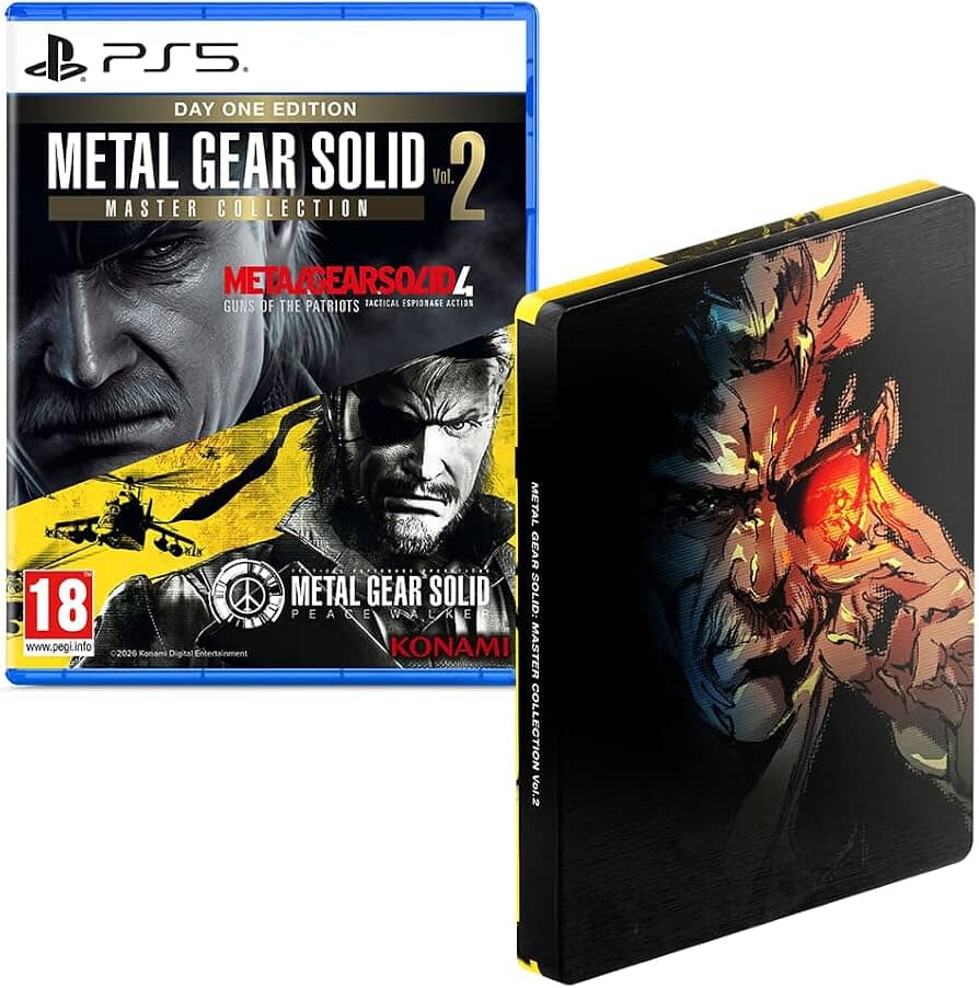 Metal Gear Solid Master Collection Vol.2 (Day One Edition) with SteelBook (R2) - PS5 Video Game Software Konami 