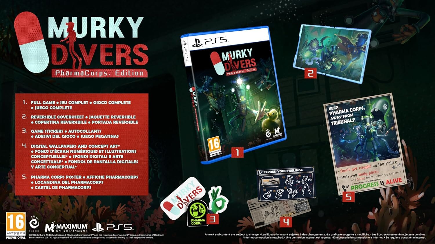 Murky Divers Pharmacops Edition (R2) - PS5 Video Game Software Embers 
