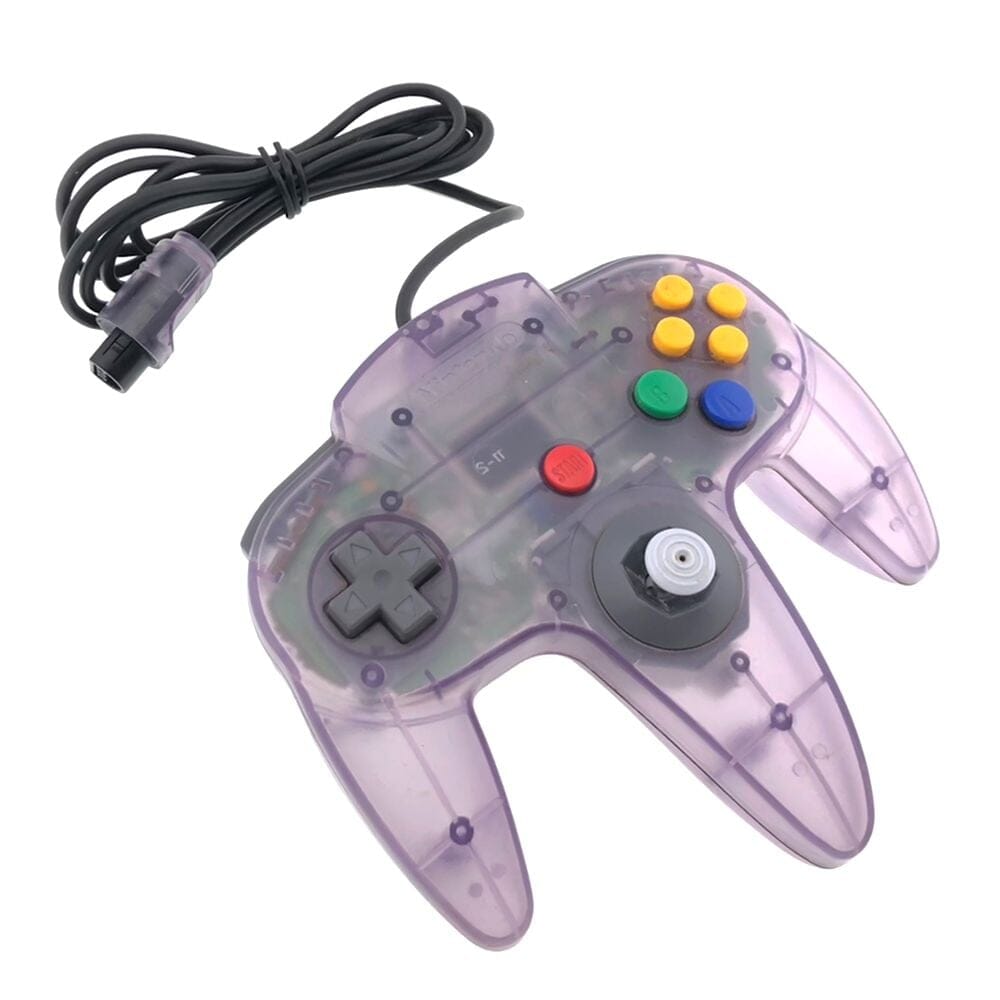 N64 Original Used Controller Game Controllers Nintendo Clear Purple 