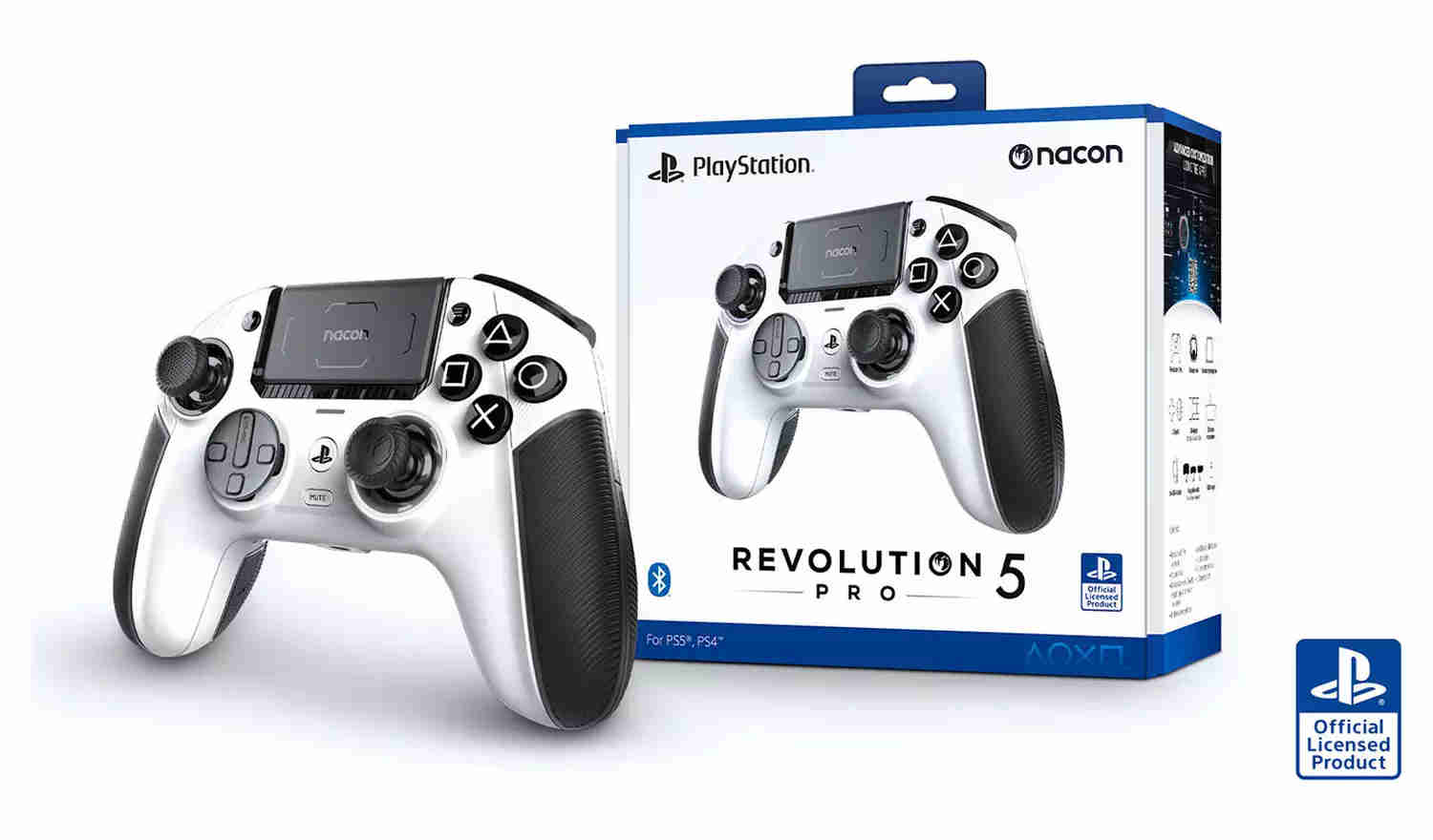 Nacon Revolution 5 PRO Controller For PS5, PS4 & PC - White