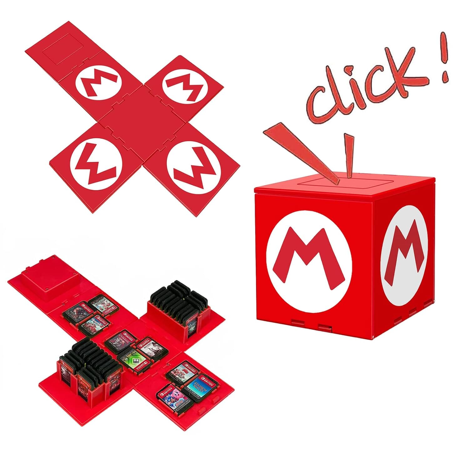 Nintendo Cartridge Holder - Mario (41 slots) Video Game Console Accessories Nintendo 