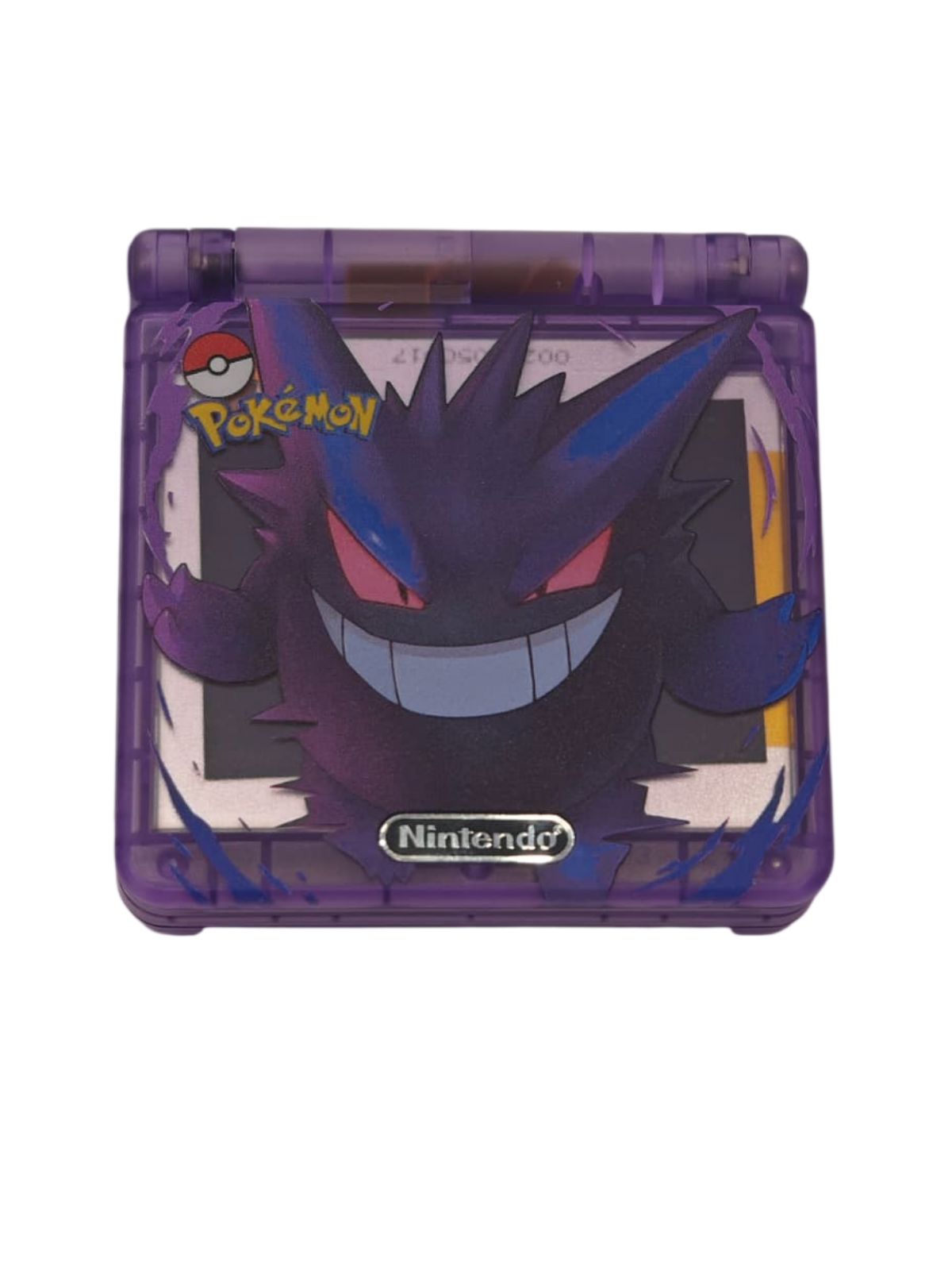 Nintendo Gameboy Advance SP Pokémon Gengar (High Brightness) Video Game Console Accessories Retro Games 