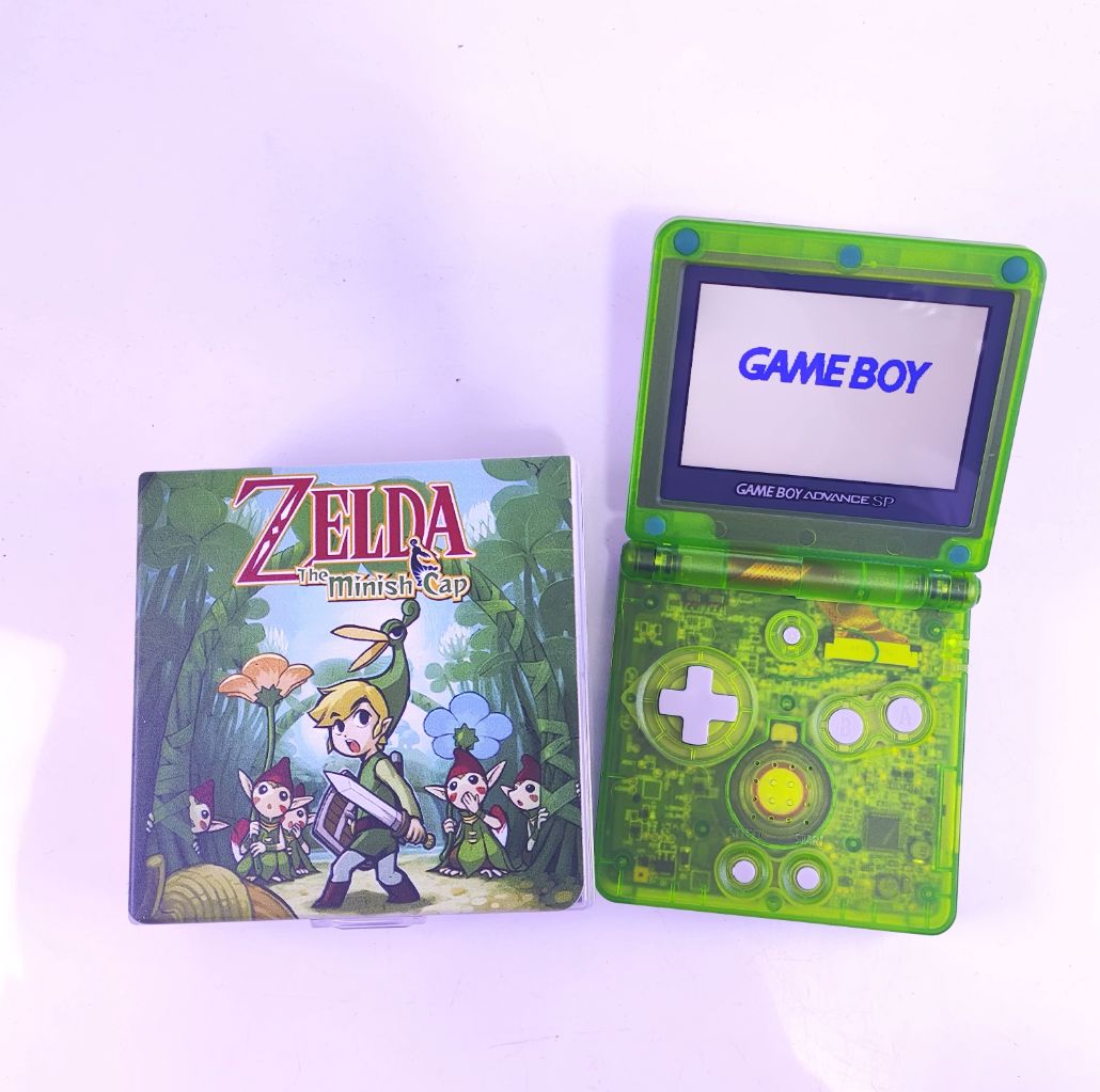 Nintendo GBA SP Modded Handheld - Zelda Edition (iPS Fully Laminated) Modified Handheld Console Nintendo 
