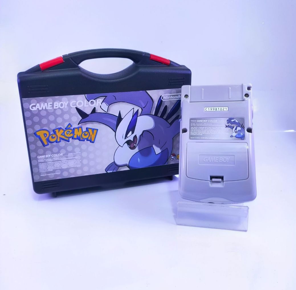 Nintendo GBC Modded Handheld - Pocket Silver Edition (iPS Fully Laminated) Modified Handheld Console Nintendo 