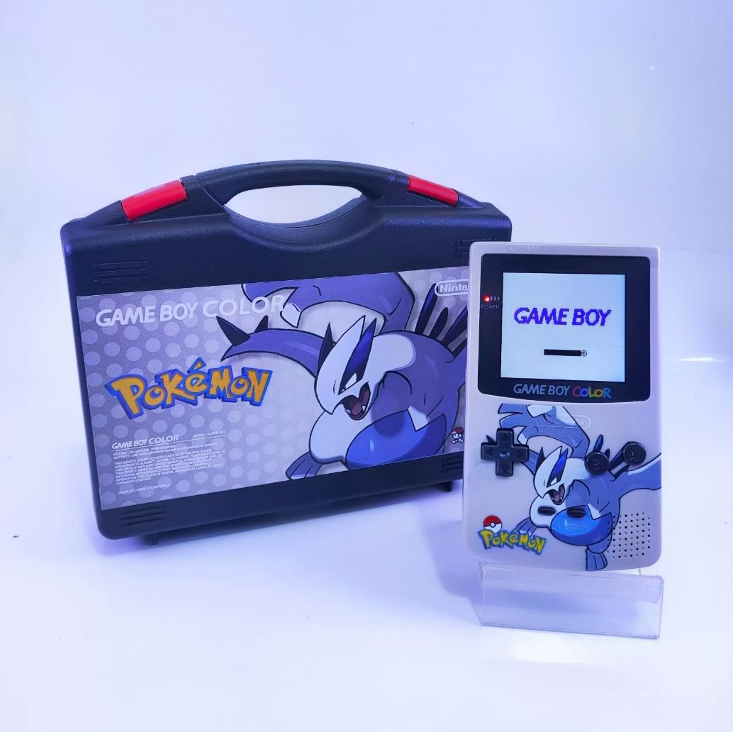 Nintendo GBC Modded Handheld - Pocket Silver Edition (iPS Fully Laminated) Modified Handheld Console Nintendo 