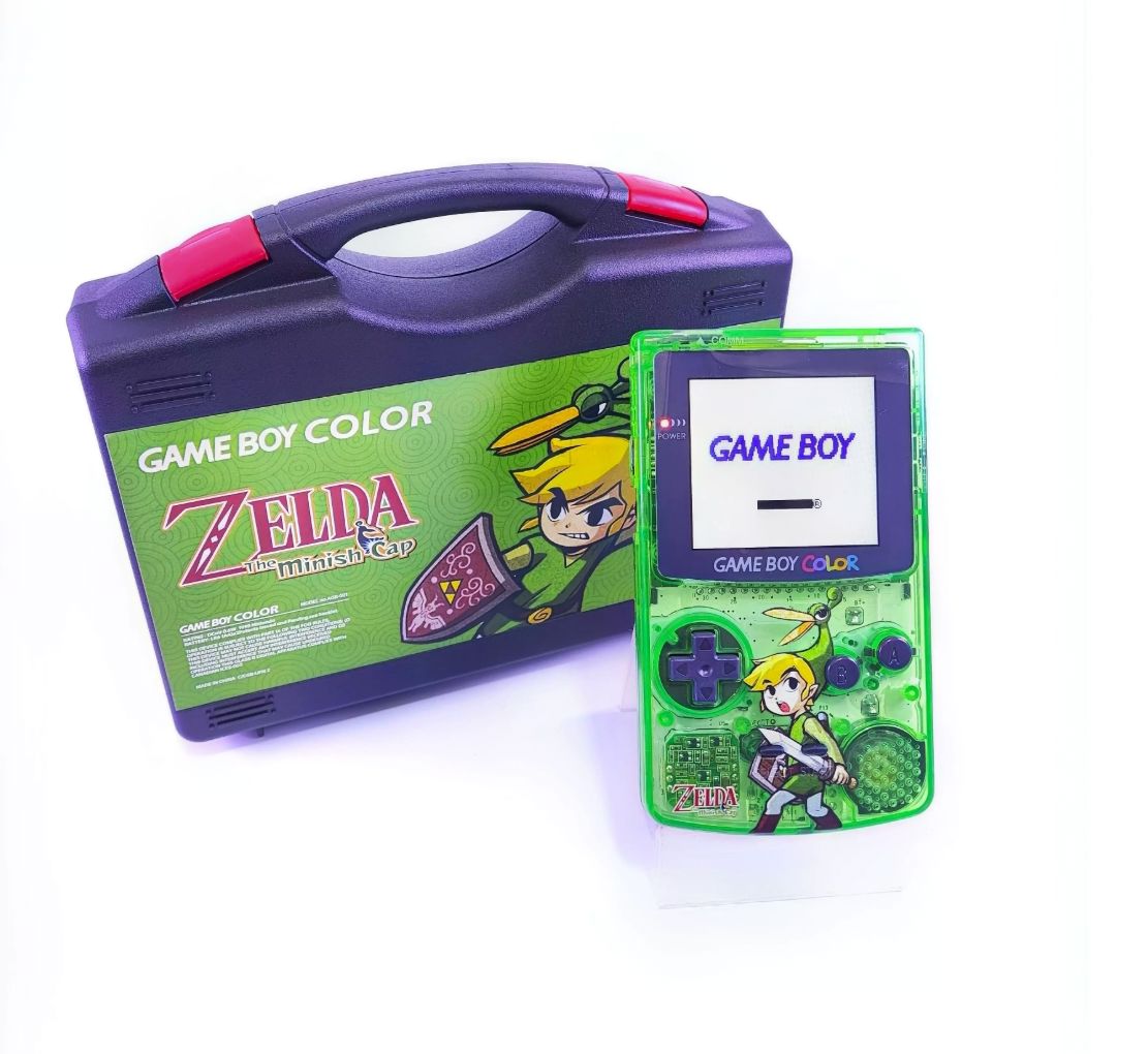 Nintendo GBC Modded Handheld - Zelda Edition (iPS Fully Laminated) Modified Handheld Console Nintendo 