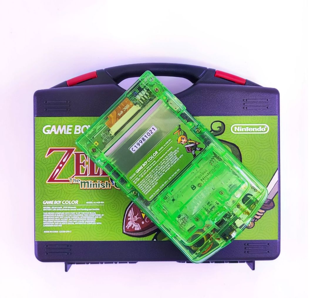 Nintendo GBC Modded Handheld - Zelda Edition (iPS Fully Laminated) Modified Handheld Console Nintendo 