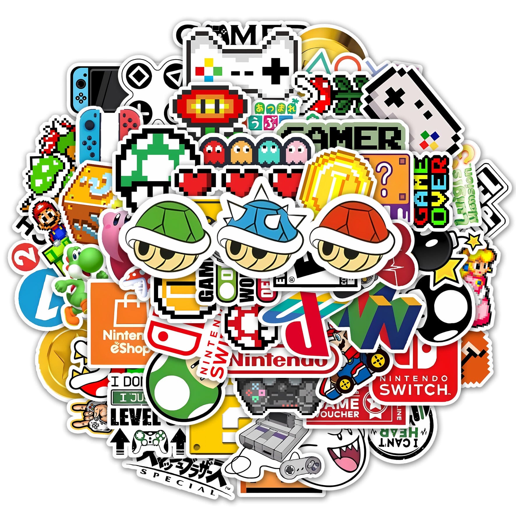Nintendo Stickers (50pcs) Decorative Stickers Retro Games 