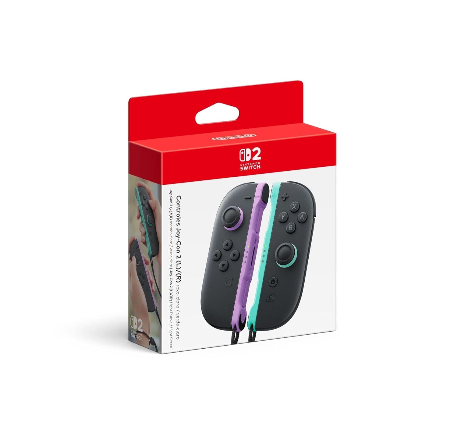 Nintendo Switch Joy-Con 2 (L-R) Light Purple/Green Video Game Console Accessories Nintendo 