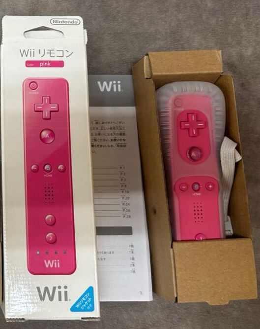 Nintendo Wii Remote Original - New Video Game Console Accessories Nintendo Pink 