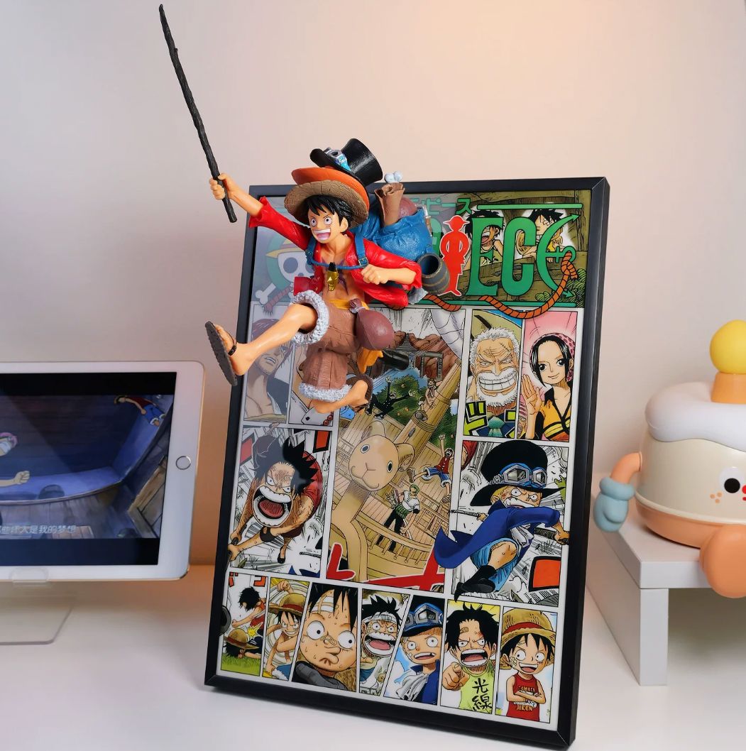 One Piece 3D Wall Art - Luffy (ASL Brothers Series) Wall Art Retro Games 