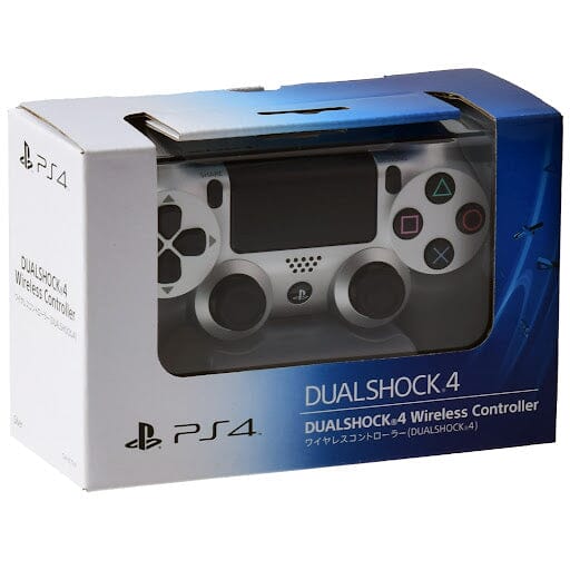 Original PlayStation 4 Controller - Silver (Used - Boxed Like New) Game Controllers Sony 