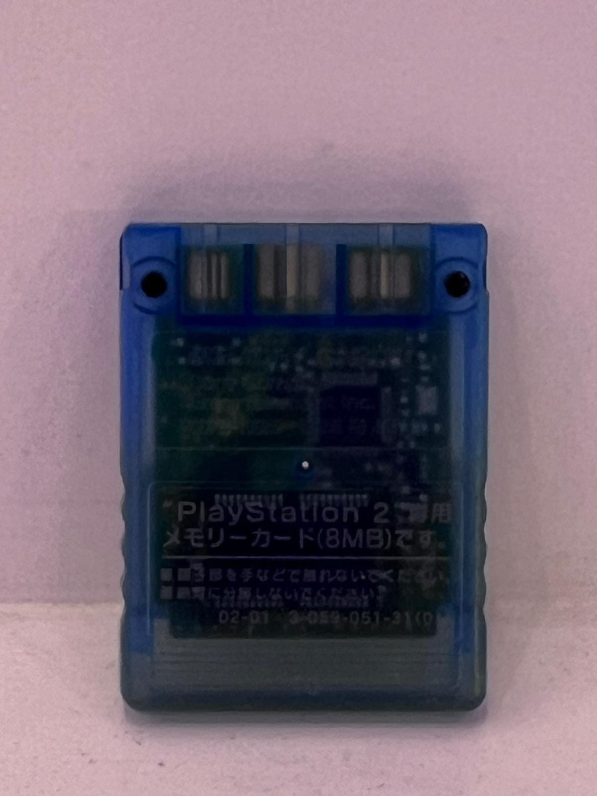 Original Sony PlayStation 2 Memory Card (8 MB) - Clear Blue - Used Video Game Console Accessories Sony 