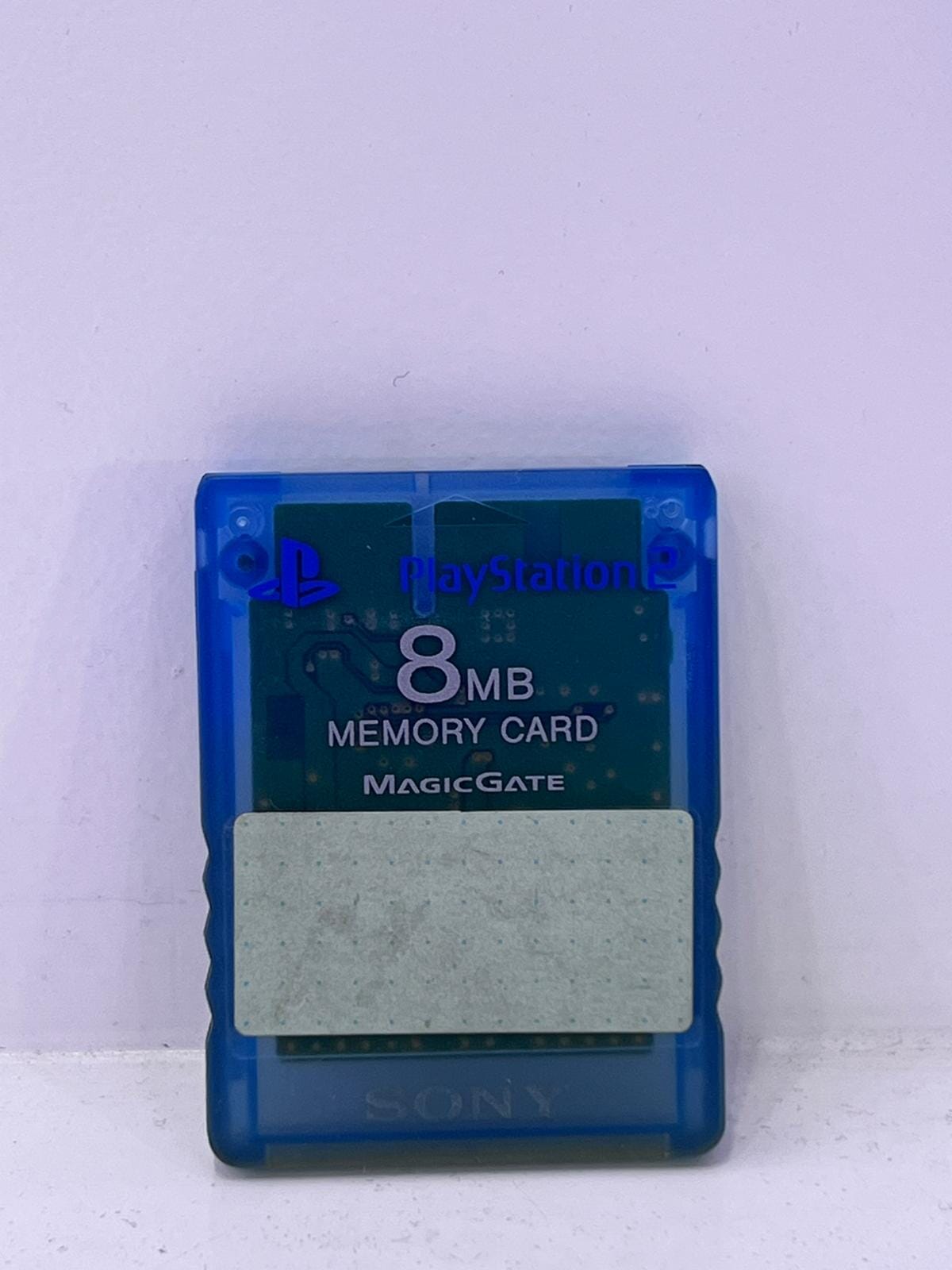 Original Sony PlayStation 2 Memory Card (8 MB) - Clear Blue - Used Video Game Console Accessories Sony 