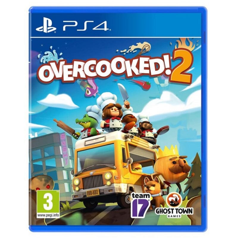 Overcooked 2 (R2) (No Manual - Very Good Condition) - PS4 Video Game Software Warner Bros. 
