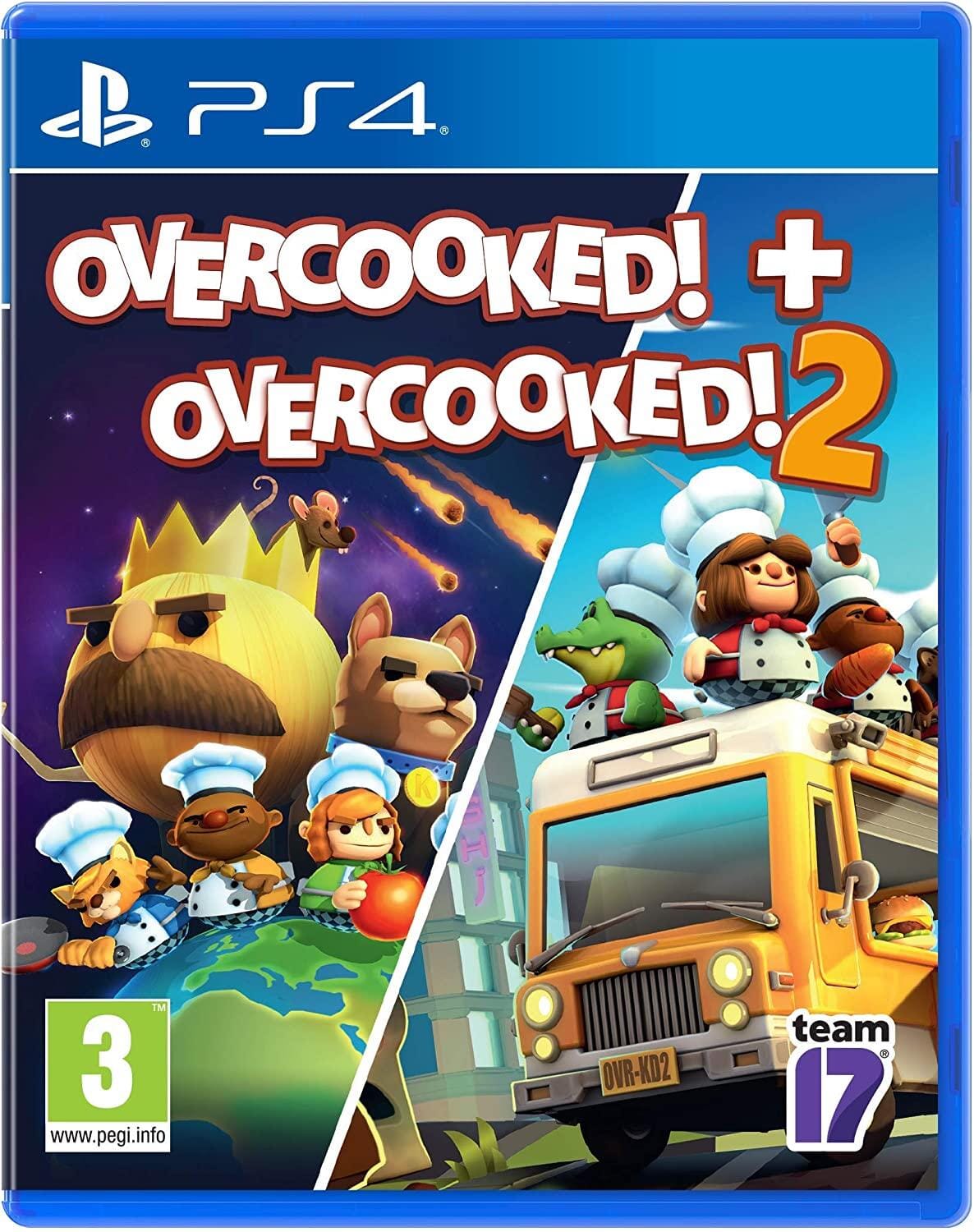 Overcooked! + Overcooked! 2 Double Pack (R2) - PS4 box (PriceCharting PAL)