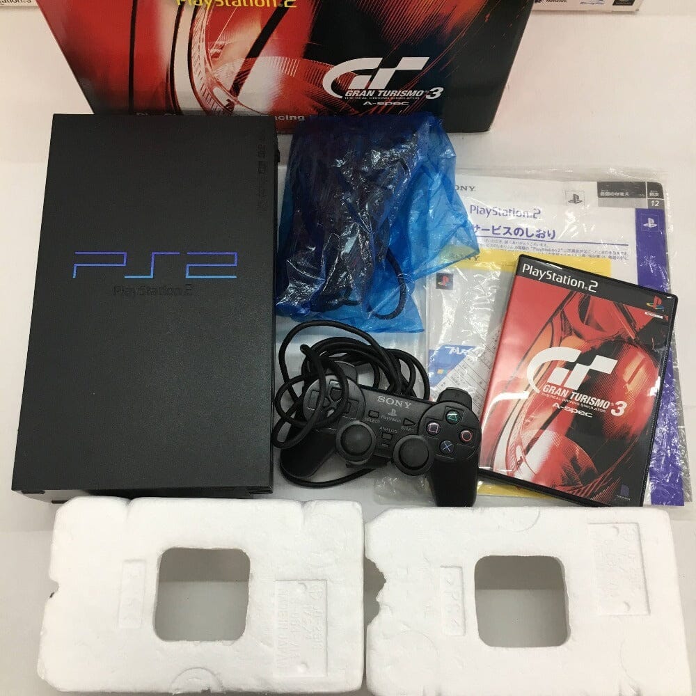 PlayStation 2 Phat Console Used (R3) (Like New Boxed - Unmodded) - Gran Turismo Edition Video Game Consoles Sony 