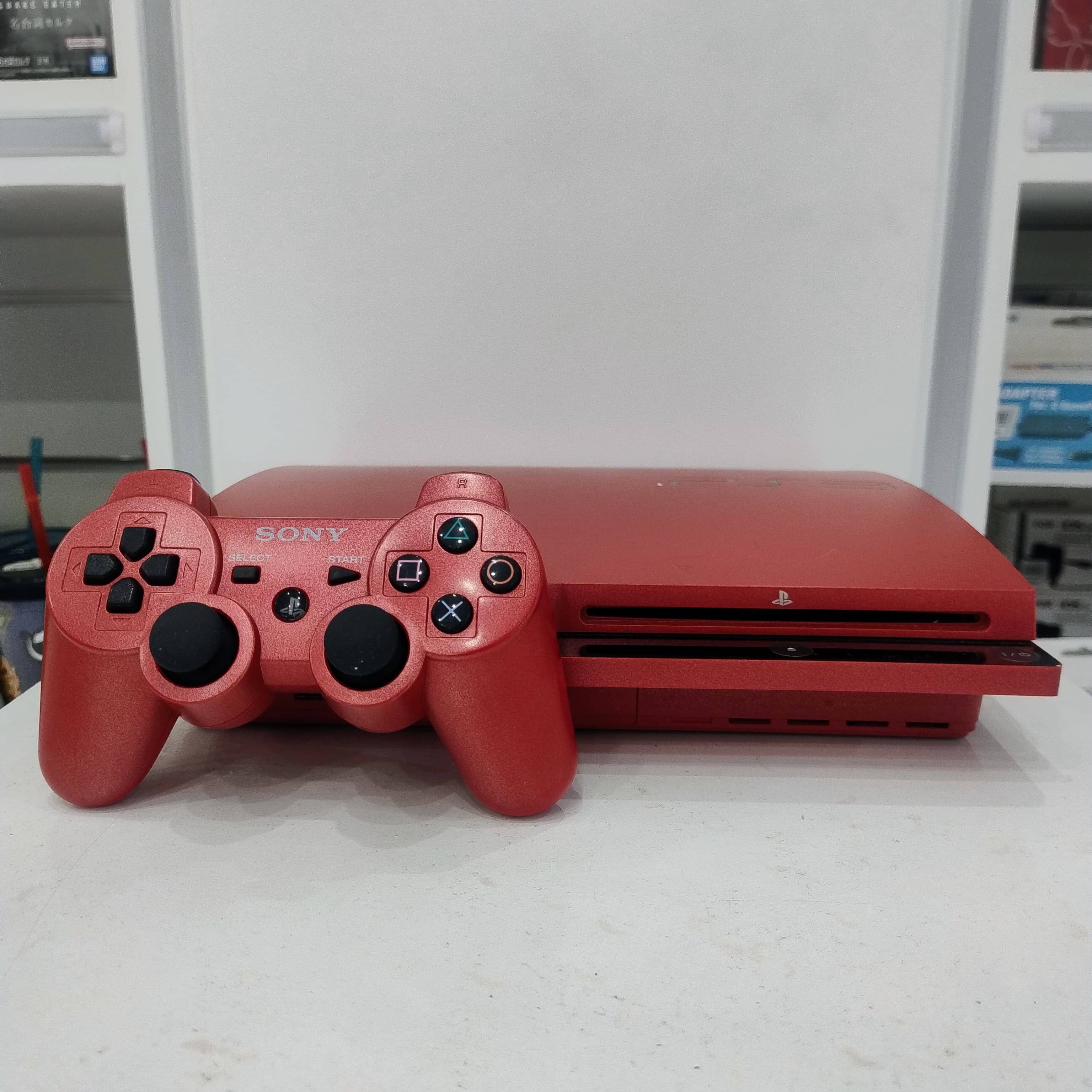 PlayStation 3 Slim Console 320 GB (Used -Like New) - Red Video Game Consoles Sony 