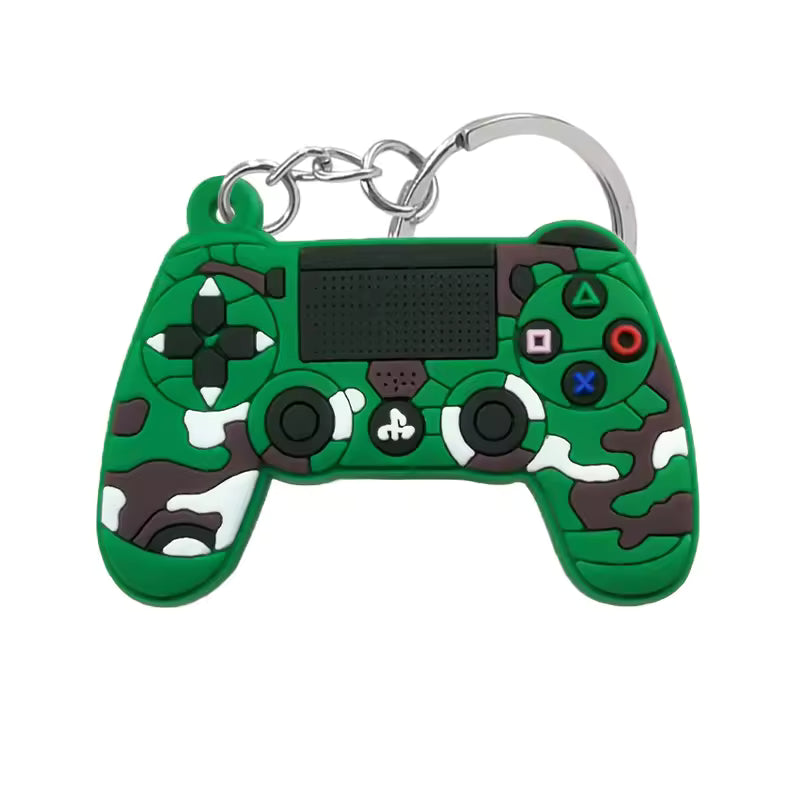 PlayStation Controller Keychain Keychains Retro Games PS4 - Camouflage Green 