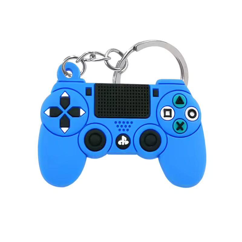 PlayStation Controller Keychain Keychains Retro Games PS4 - Light Blue 