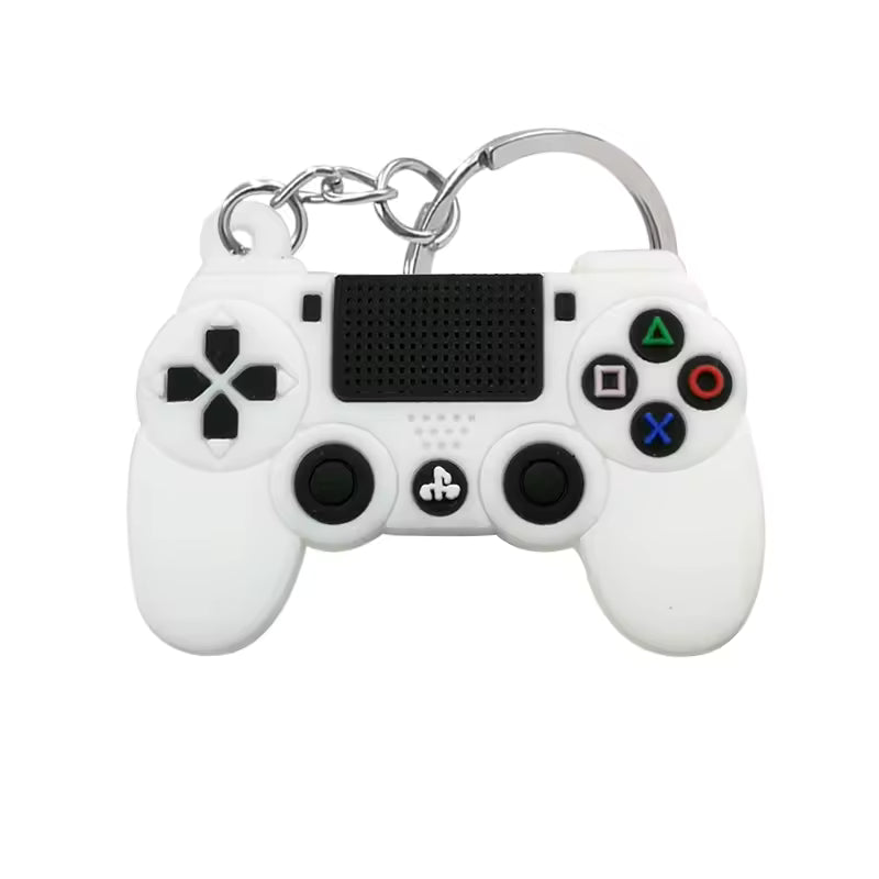 PlayStation Controller Keychain Keychains Retro Games PS4 - White 