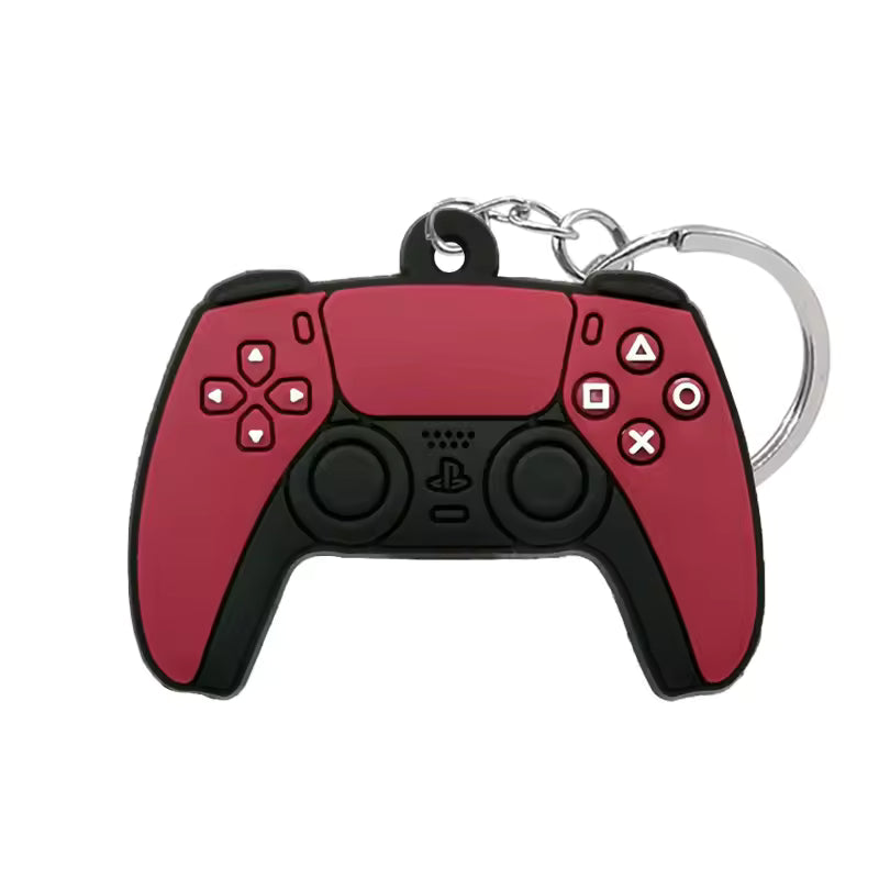 PlayStation Controller Keychain Keychains Retro Games PS5 - Red 