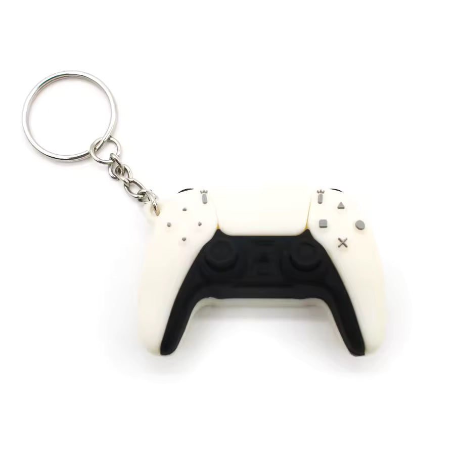 PlayStation Controller Keychain Keychains Retro Games PS5 - White 