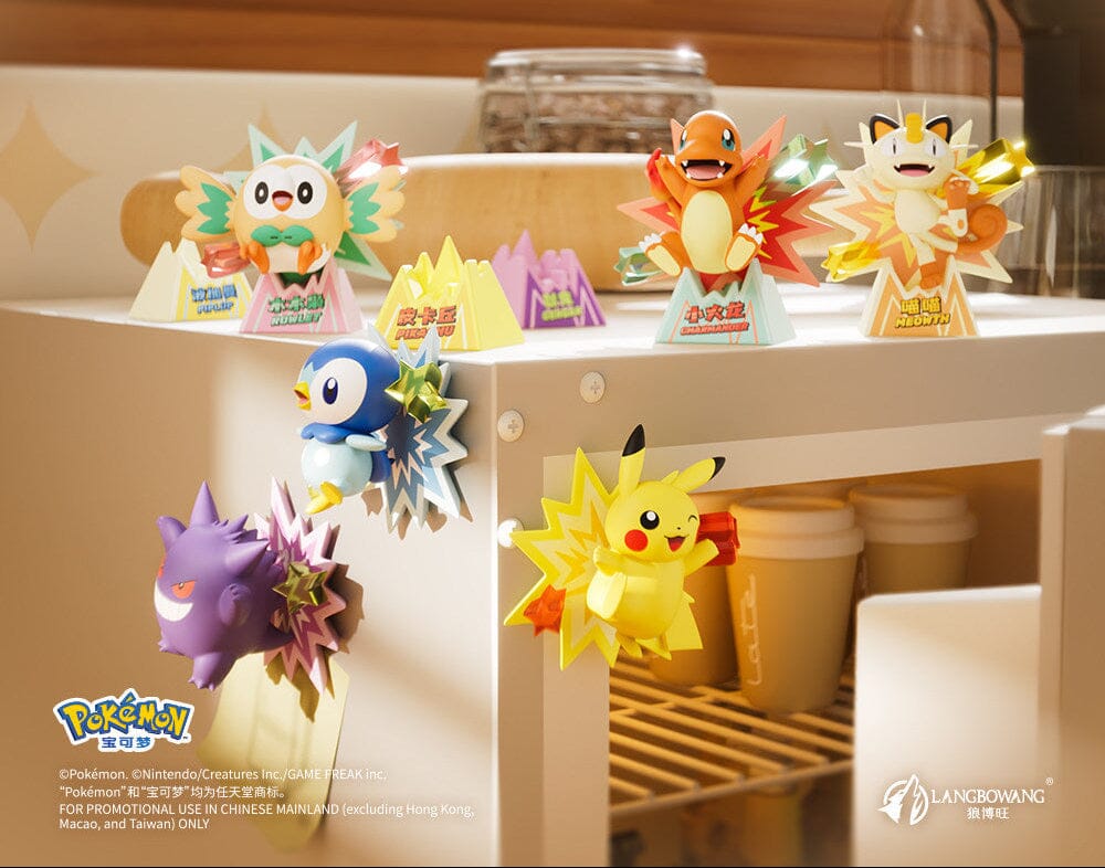Pokémon Shining Debut Series Blind Box Fridge Magnet (1 Random Piece) Blind Box Retro Games 