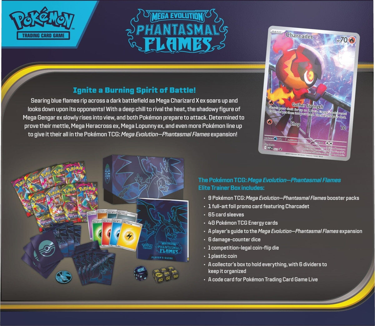Phantasmal Flames Elite Trainer Box - back