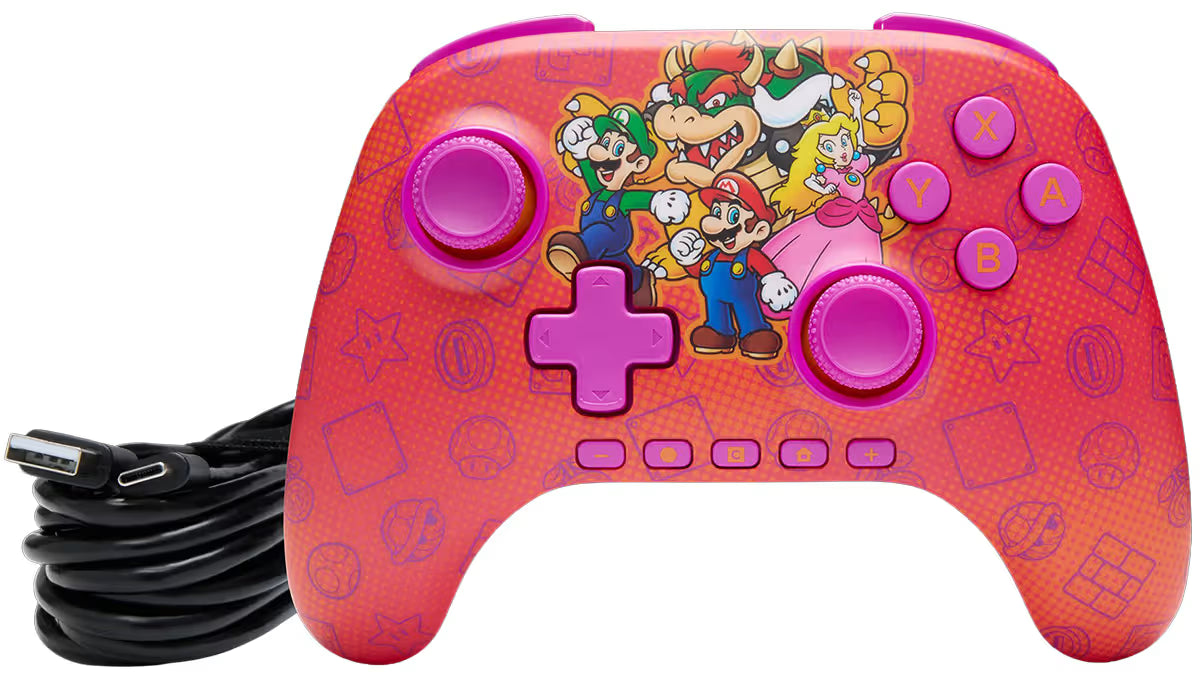 PowerA Advantage Wireless Controller For Nintendo Switch 2 - Mario and Friends Video Game Console Accessories PowerA 
