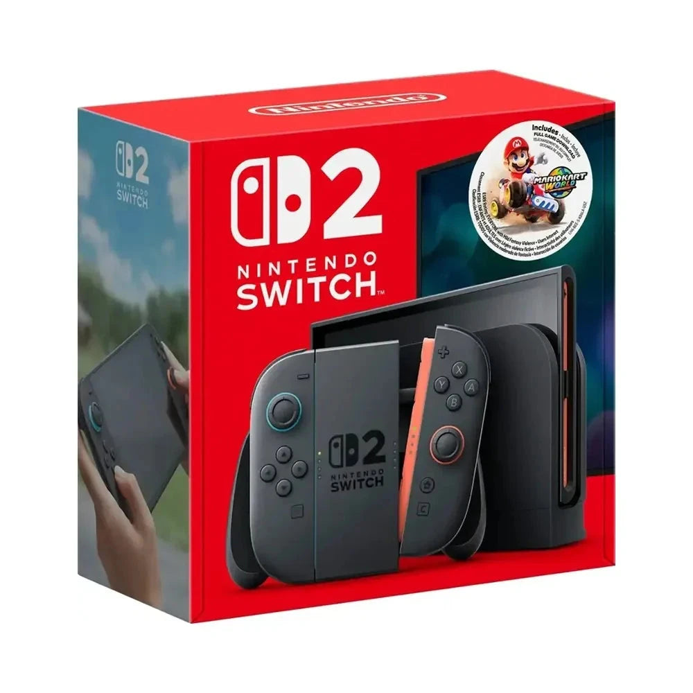 Pre - Order Nintendo Switch 2 Console With Mario Kart World Bundle- Hong Kong version Video Game Consoles Nintendo 